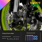 SPARTS TC4 Titanium Bolt Kit for Kawasaki Z900 2021 | Motorcycle Titanium Bolt Upgrade