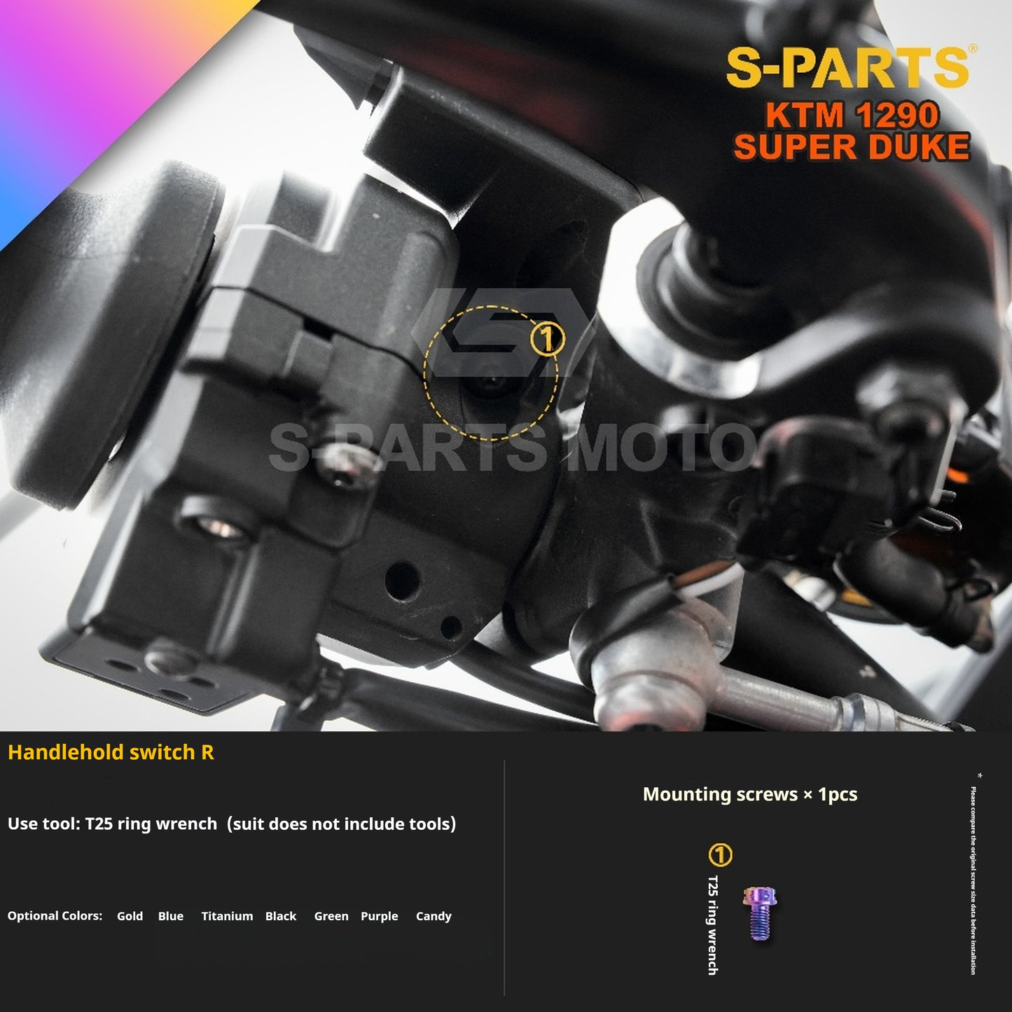 SPARTS Titanium Alloy Fasteners Compatible with KTM Super Duke 1290