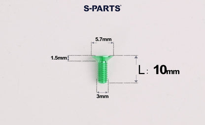 SPARTS Series M3 L6-30 Countersunk Titanium Bolt