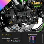 SPARTS TC4 Titanium Bolt Kit for Kawasaki ZX-4RR | Motorcycle Titanium Bolt Upgrade