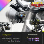 SPARTS Titanium Screw Set for Triumph Street Triple RS –CNC Titanium Upgrade Kit