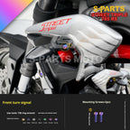 SPARTS Titanium Screw Set for Triumph Street Triple RS –CNC Titanium Upgrade Kit