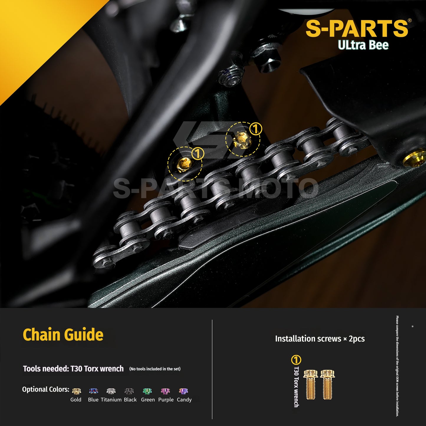 SPARTS Titanium Bolt Kit for Ultra Bee | Full Motorcycle Upgrade Set