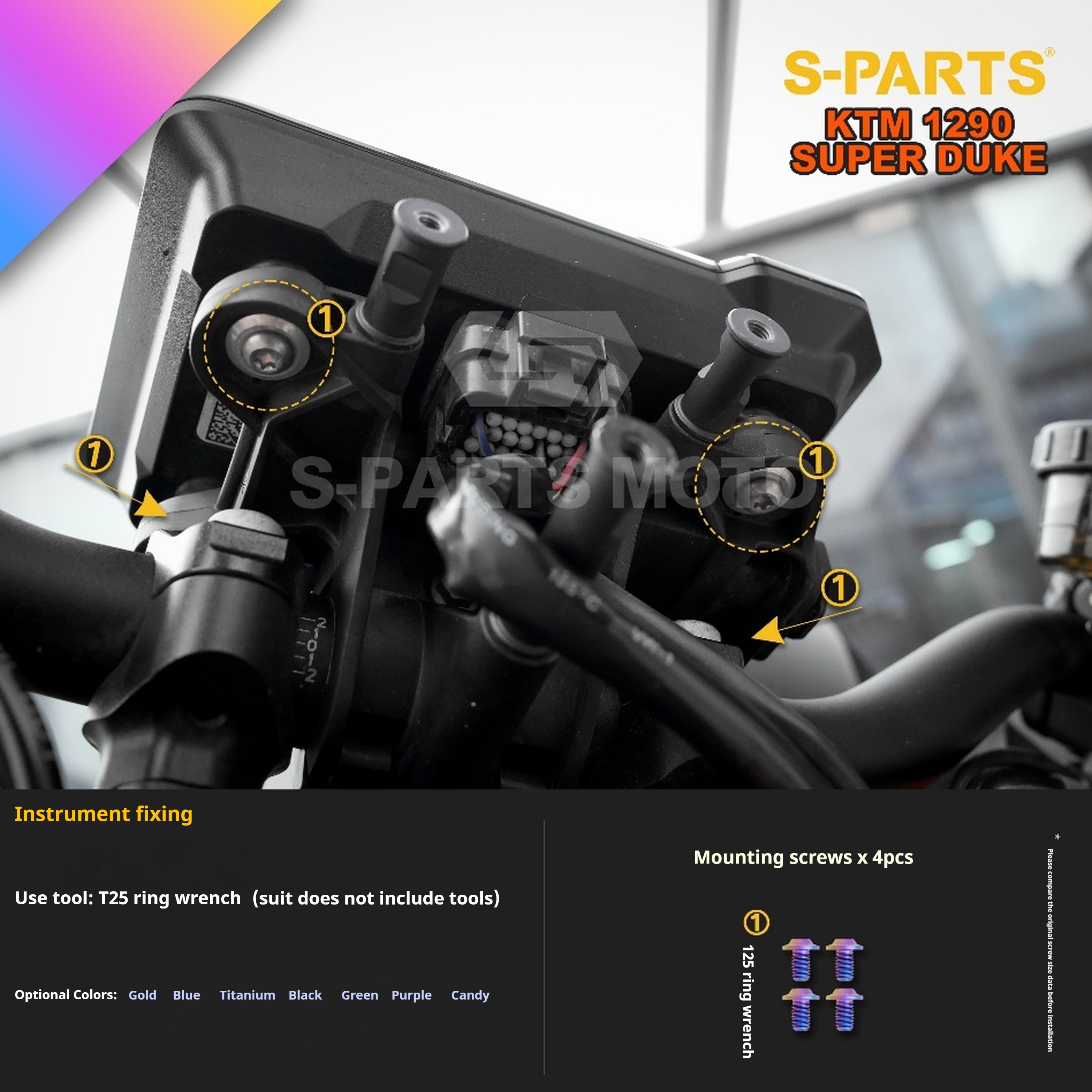 SPARTS KTM Super Duke 1290 · Full TC4 Titanium Bolt Kit｜Motorcycle Upgrade Set