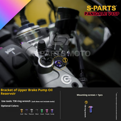 SPARTS TC4 Titanium Bolt Kit for Ducati Panigale V4SP Motorcycle