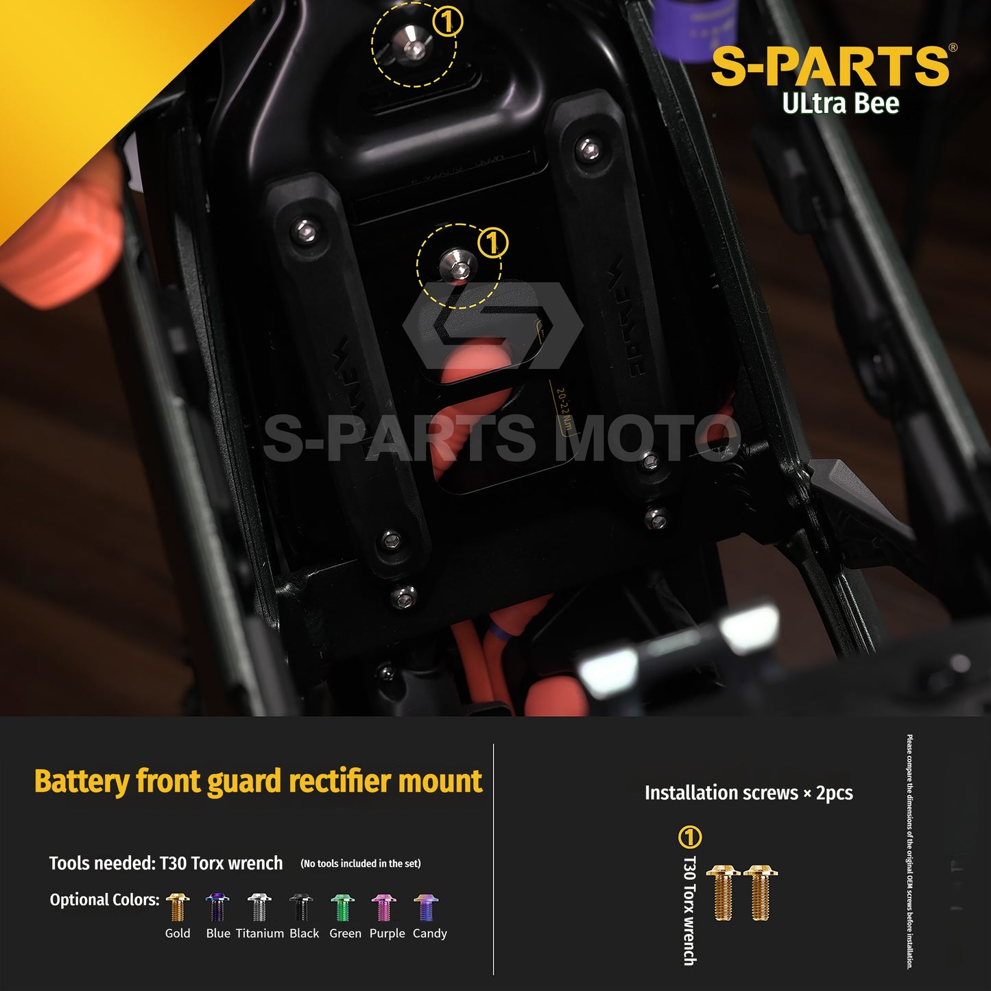 SPARTS Titanium Bolt Kit for Ultra Bee | Full Motorcycle Upgrade Set