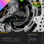 SPARTS TC4 Titanium Bolt Kit for Kawasaki ZX-4RR | Motorcycle Titanium Bolt Upgrade