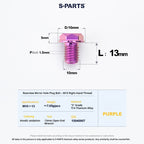 S-PARTS TC4 Titanium Mirror Plug Bolt M8 M10 RH/LH for Motorcycle