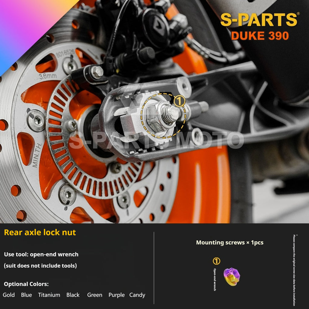 SPARTS Stan KTM DUKE 390 Dedicated · TC4 Titanium Full Motorcycle Bolt Kit