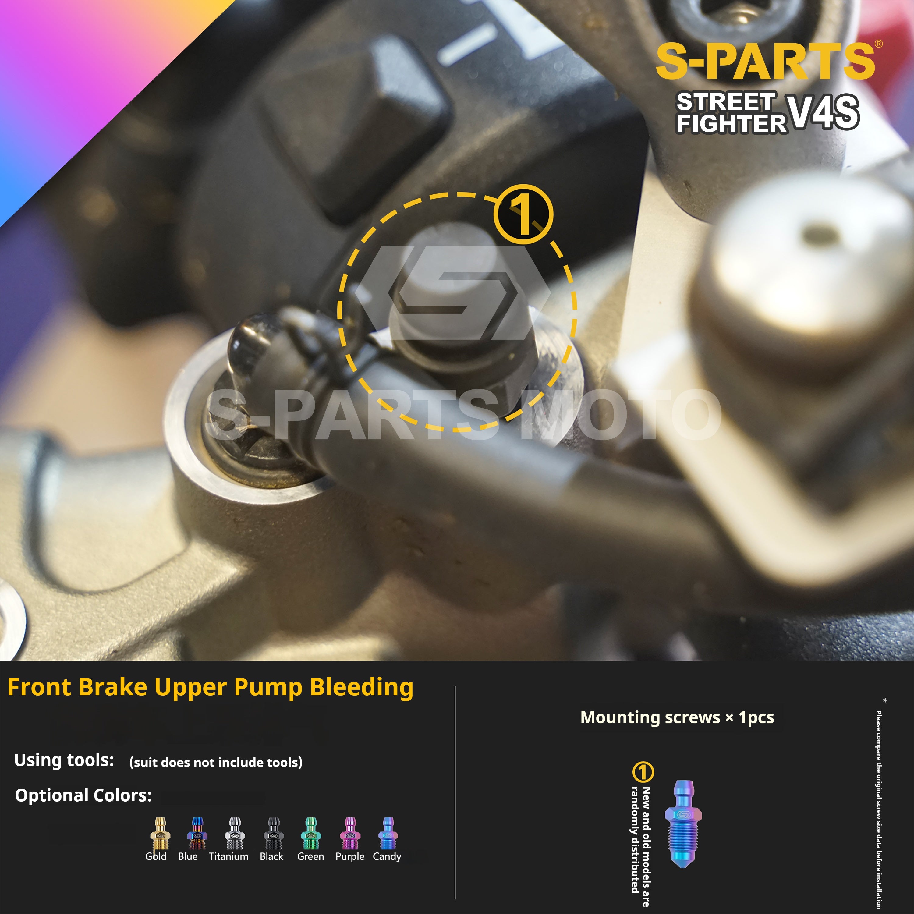 SPARTS Titanium Bolt Kit for Ducati Streetfighter V4S