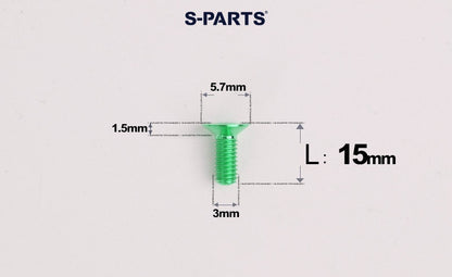 SPARTS Series M3 L6-30 Countersunk Titanium Bolt