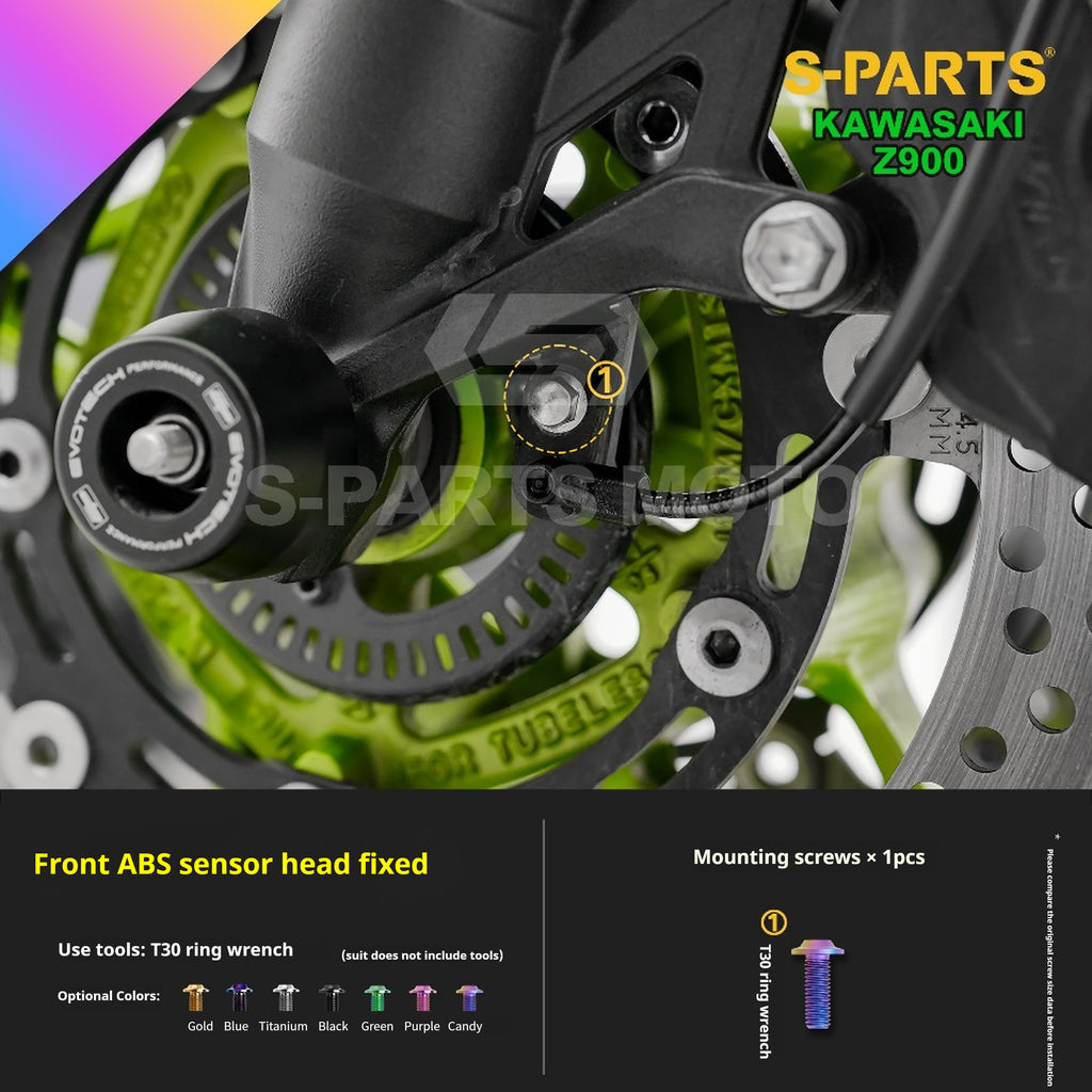 SPARTS Titanium Bolt Kit for Kawasaki Z900 2021 – ustom Candy Color & CNC Titanium Upgrade Kit - 1/2