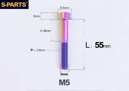 SPARTS M5 Titanium Bolt A3 Series – Motorcycle & E-Bike Upgrade Screws