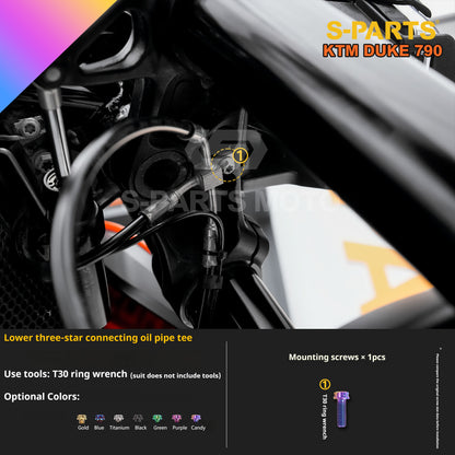 SPARTS TC4 Titanium Bolt Kit Compatible with KTM DUKE 790 – Full Motorcycle Fastener Upgrade