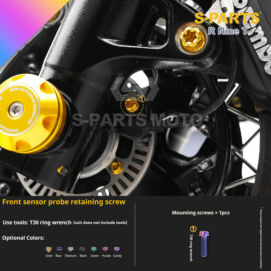 SPARTS BMW RnineT Titanium Alloy Motorcycle Bolt Upgrade Kit