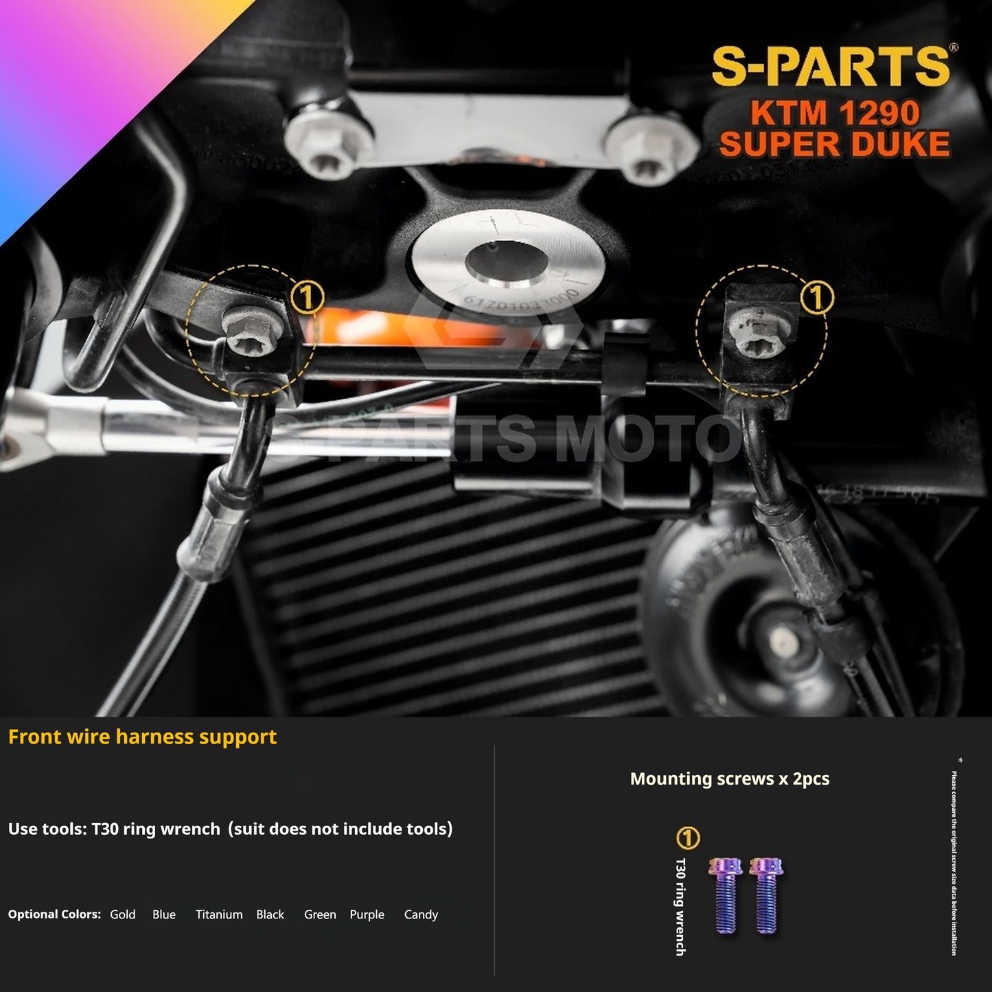 SPARTS Titanium Alloy Fasteners Compatible with KTM Super Duke 1290