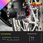 SPARTS Titanium Screw Set for Triumph Street Triple RS –CNC Titanium Upgrade Kit