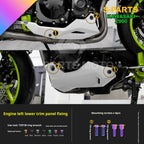 SPARTS TC4 Titanium Bolt Kit for Kawasaki Z900 2021 | Motorcycle Titanium Bolt Upgrade