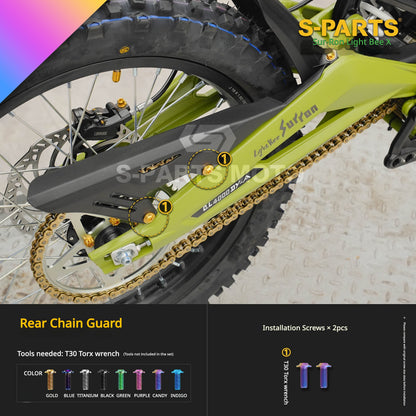 S-PARTS TC4 Titanium Full Bolt Kit for Sur-Ron Light Bee X (2025 Model)