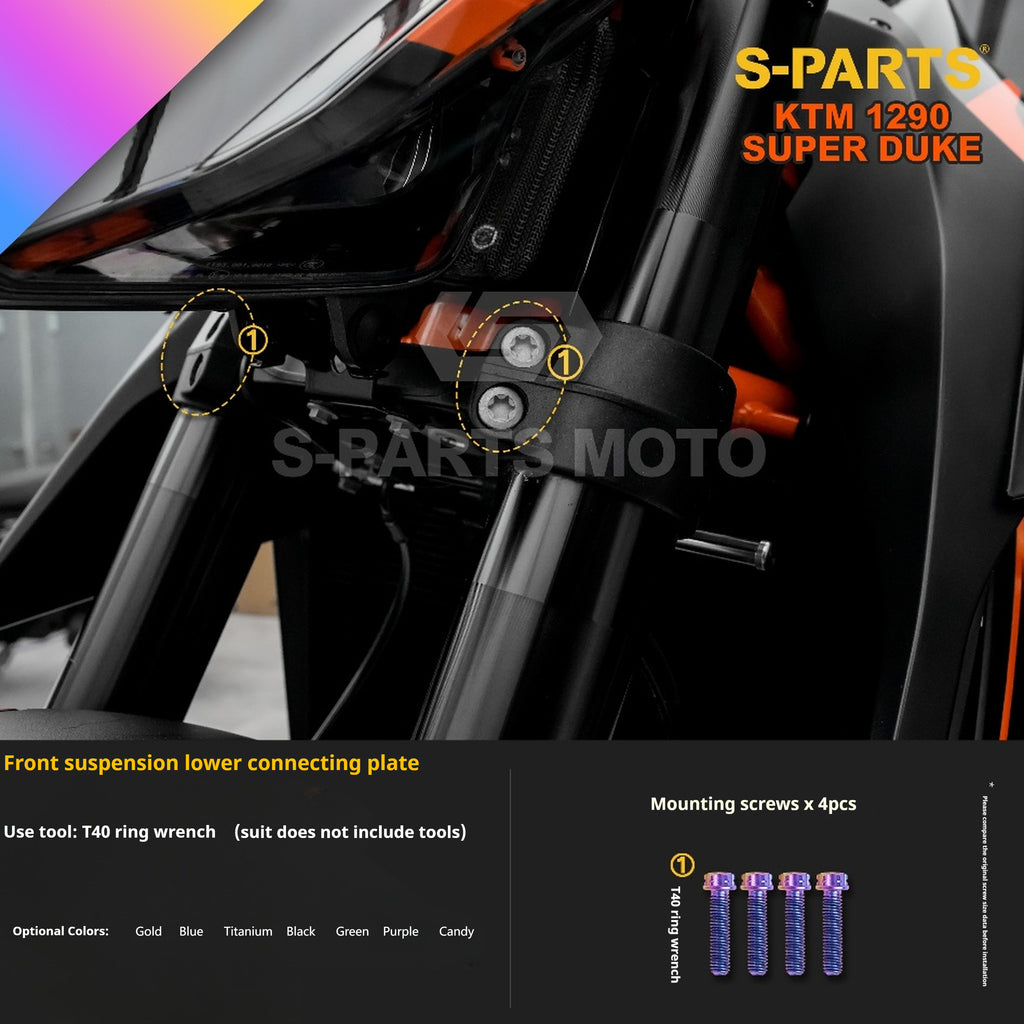 SPARTS KTM Super Duke 1290 · Full TC4 Titanium Bolt Kit｜Motorcycle Upgrade Set