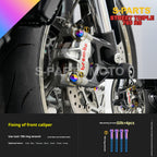 SPARTS Titanium Screw Set for Triumph Street Triple RS –CNC Titanium Upgrade Kit