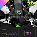 SPARTS TC4 Titanium Bolt Kit for Kawasaki ZX-4RR | Motorcycle Titanium Bolt Upgrade