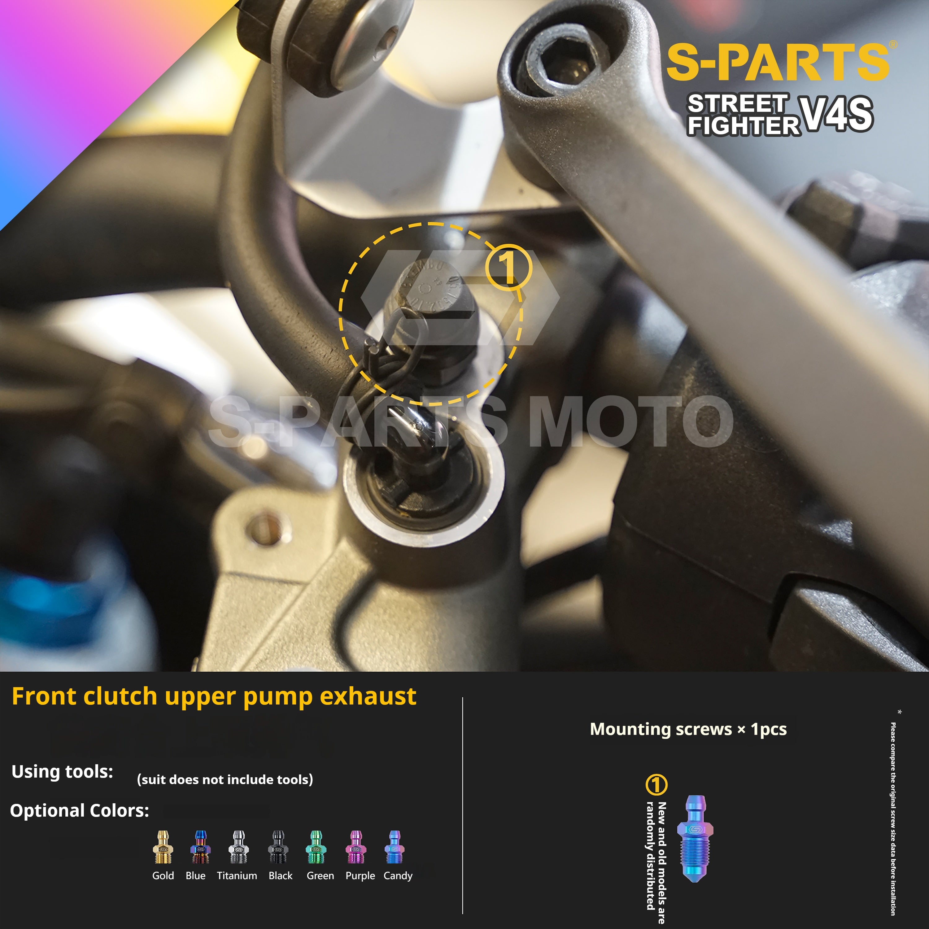 SPARTS Titanium Bolt Kit for Ducati Streetfighter V4S