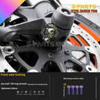 SPARTS TC4 Titanium Bolt Kit Compatible with KTM DUKE 790 – Full Motorcycle Fastener Upgrade