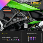 SPARTS TC4 Titanium Bolt Kit for Kawasaki ZX-4RR | Motorcycle Titanium Bolt Upgrade