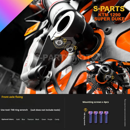 SPARTS Titanium Alloy Fasteners Compatible with KTM Super Duke 1290