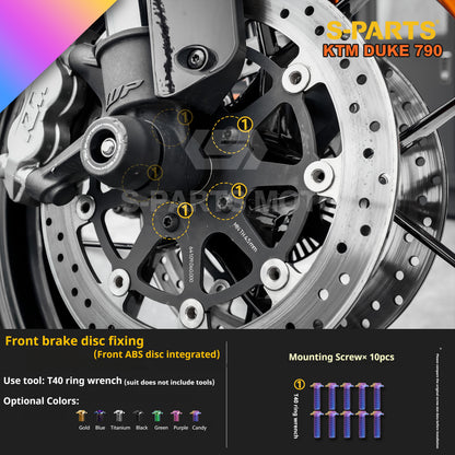 SPARTS TC4 Titanium Bolt Kit Compatible with KTM DUKE 790 – Full Motorcycle Fastener Upgrade