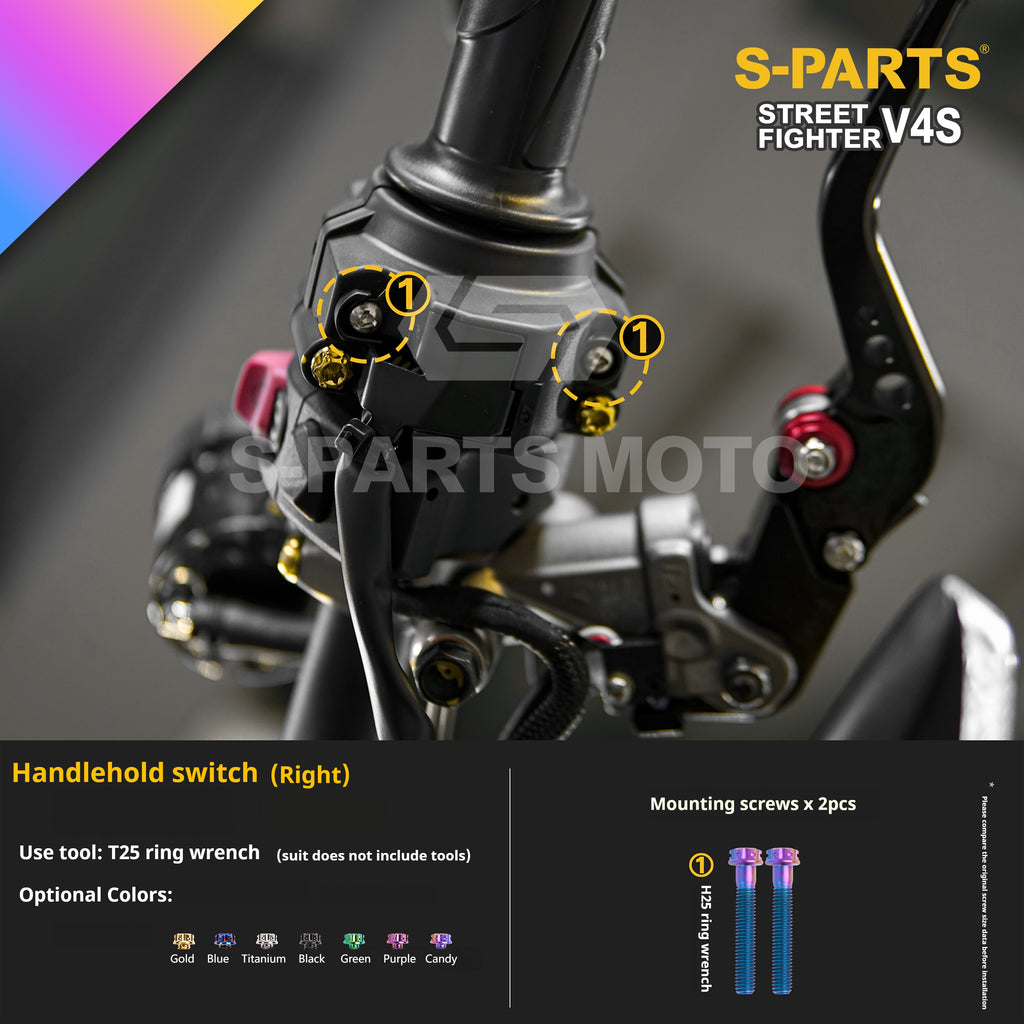 SPARTS Titanium Bolt Kit for Ducati Streetfighter V4S