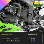 SPARTS TC4 Titanium Bolt Kit for Kawasaki ZX-4RR | Motorcycle Titanium Bolt Upgrade