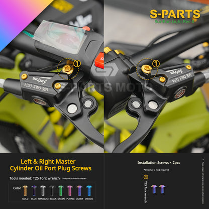 S-PARTS TC4 Titanium Full Bolt Kit for Sur-Ron Light Bee X (2025 Model)