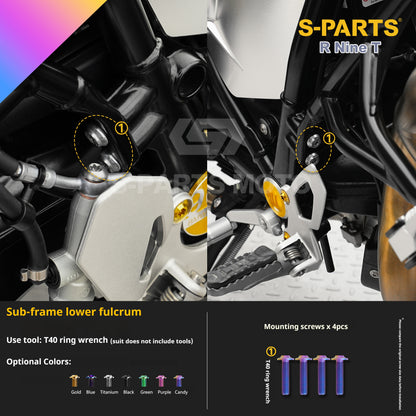 SPARTS BMW RnineT Titanium Alloy Motorcycle Bolt Upgrade Kit