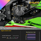 SPARTS TC4 Titanium Bolt Kit for Kawasaki ZX-4RR | Motorcycle Titanium Bolt Upgrade