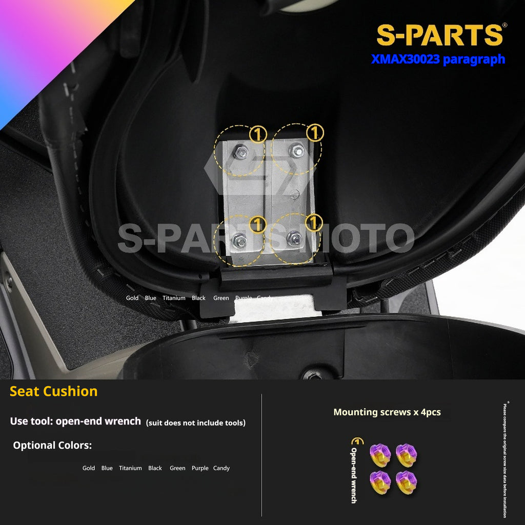 SPARTS Titanium Bolt Set for 2023 XMAX300 | Yamaha Motorcycle Titanium Bolt Upgrade