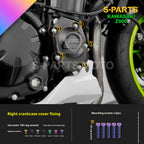 SPARTS TC4 Titanium Bolt Kit for Kawasaki Z900 2021 | Motorcycle Titanium Bolt Upgrade