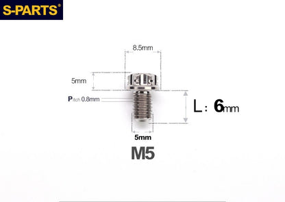 SPARTS M5 Titanium Bolt A3 Series – Motorcycle & E-Bike Upgrade Screws
