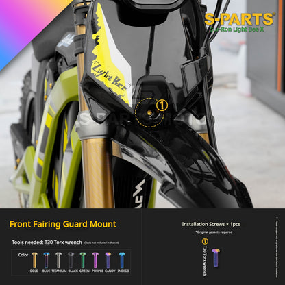 S-PARTS TC4 Titanium Full Bolt Kit for Sur-Ron Light Bee X (2025 Model)