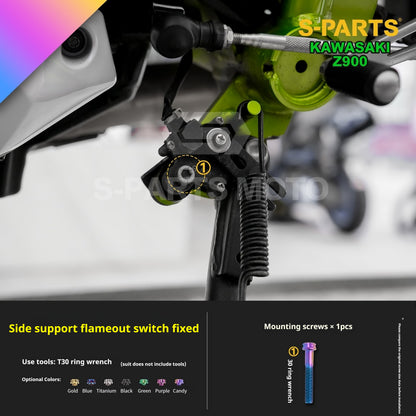 SPARTS TC4 Titanium Bolt Kit for Kawasaki Z900 2021 | Motorcycle Titanium Bolt Upgrade