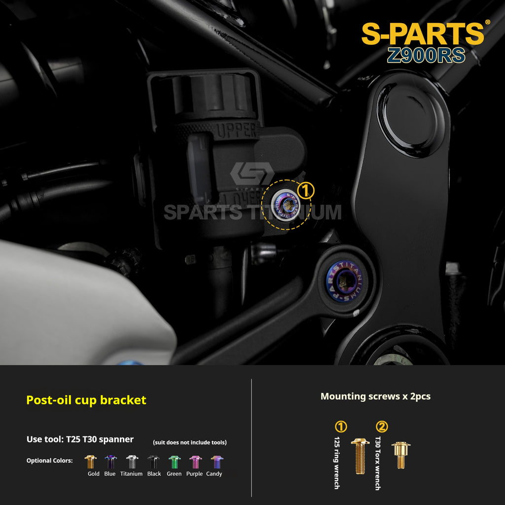 SPARTS Titanium Screw Set for Kawasaki Z900RS – Motorcycle Upgrade Kit