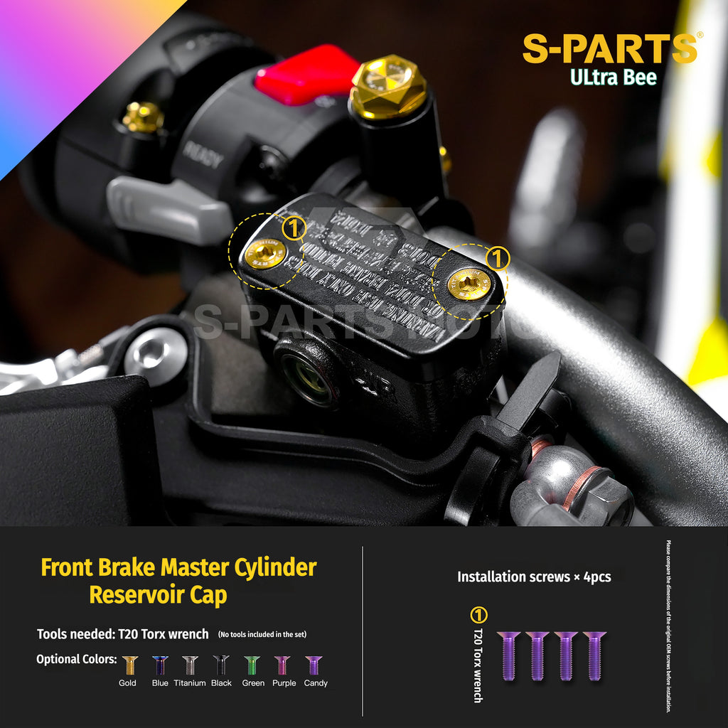 SPARTS Titanium Bolt Kit for Ultra Bee | Full Motorcycle Upgrade Set--candy