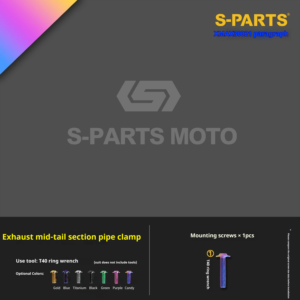 SPARTS Titanium Screw Set for Yamaha XMAX 300 2021 – Custom Candy Color & CNC Titanium Upgrade Kit