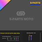 SPARTS Titanium Bolt Kit for 2021 Yamaha XMAX 300 Motorcycle Upgrade