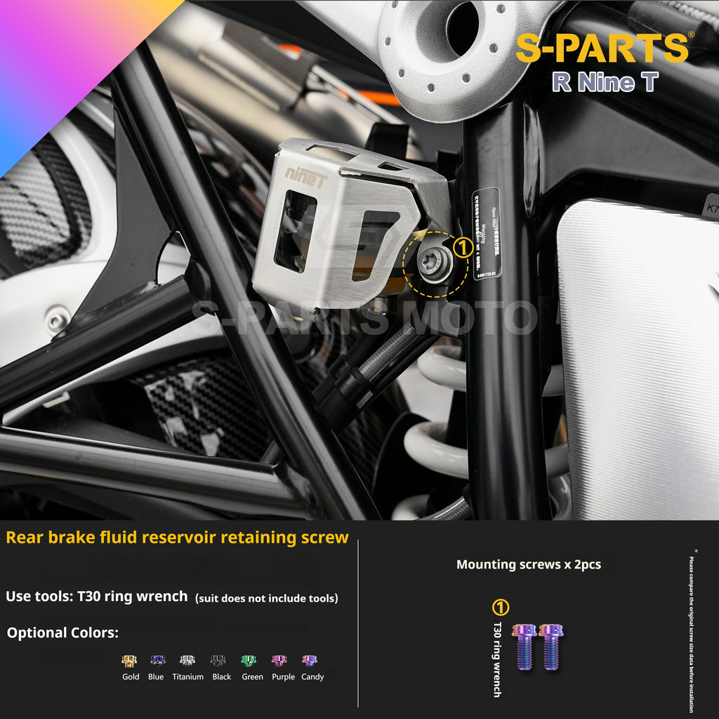 SPARTS BMW RnineT Titanium Alloy Motorcycle Bolt Upgrade Kit