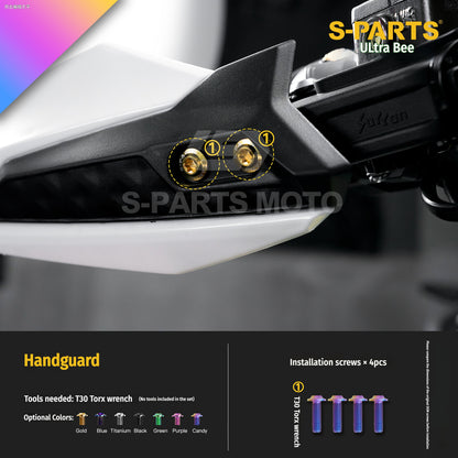 SPARTS Titanium Bolt Kit for Ultra Bee | Full Motorcycle Upgrade Set