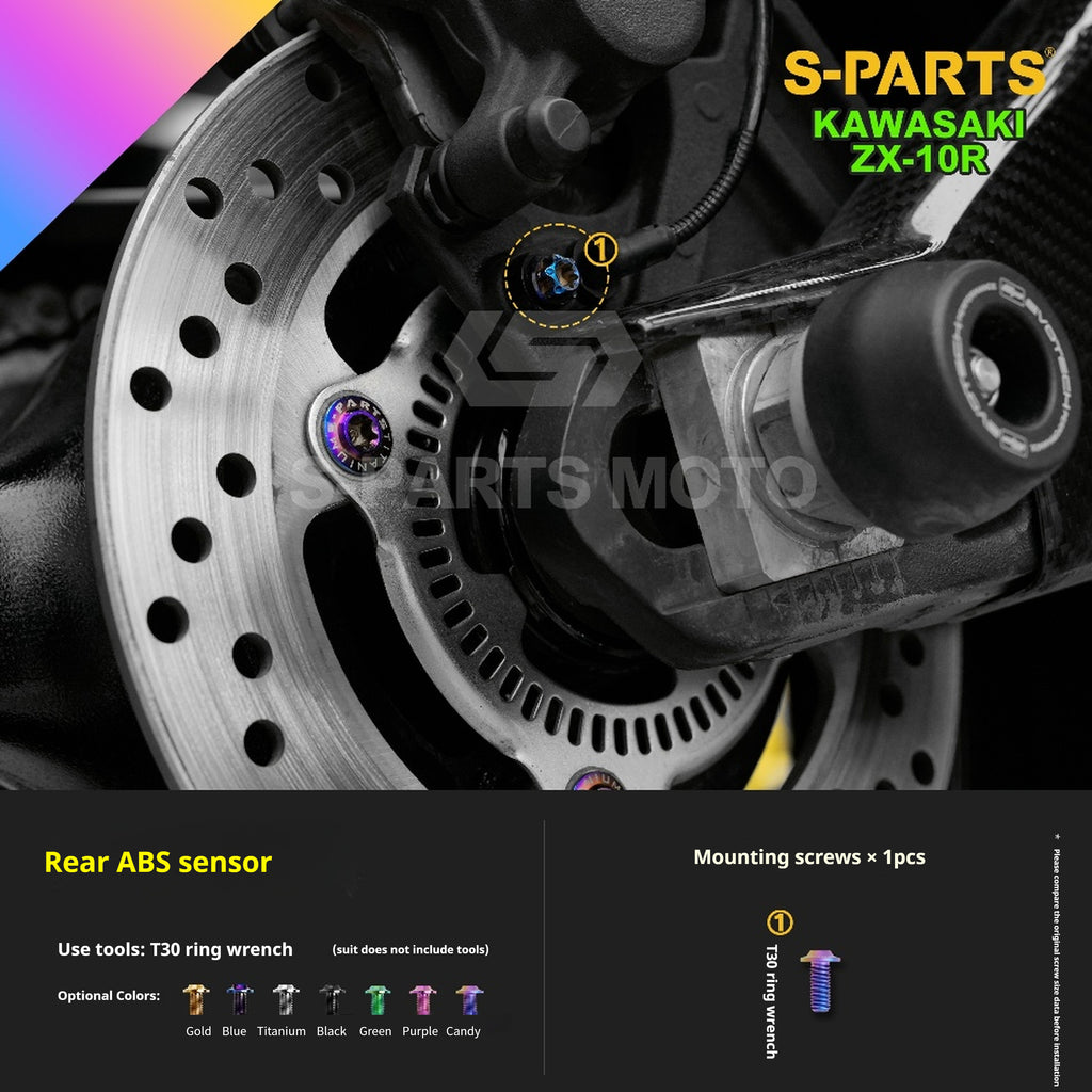SPARTS Titanium Screw Set for Kawasaki ZX-10R 2023 –  CNC Titanium Upgrade Kit