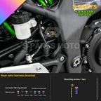 SPARTS TC4 Titanium Bolt Kit for Kawasaki ZX-4RR | Motorcycle Titanium Bolt Upgrade