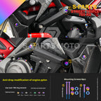 SPARTS Titanium Screw Set for Triumph Street Triple RS –CNC Titanium Upgrade Kit